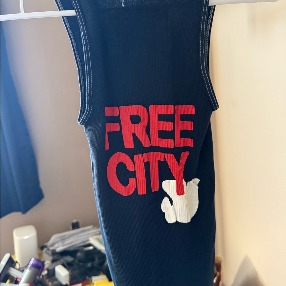 Free City Black Tank Top
